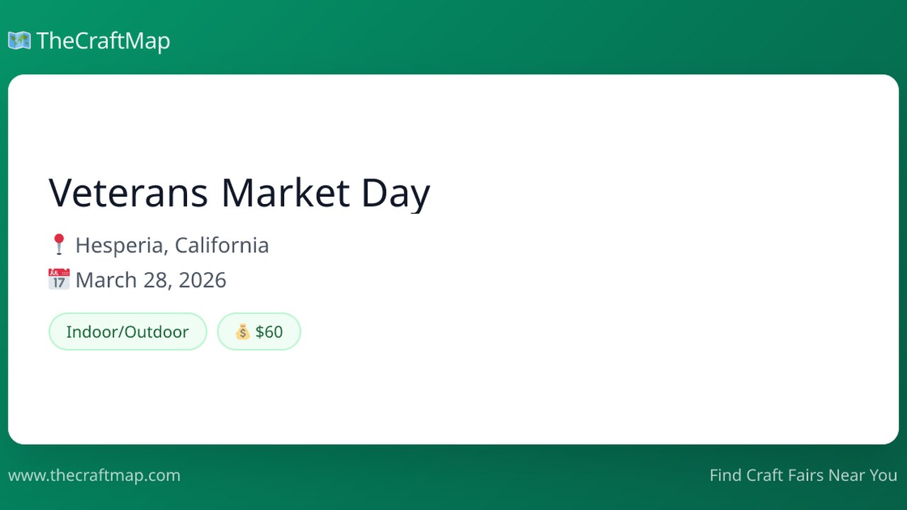 Image for Veterans Market Day