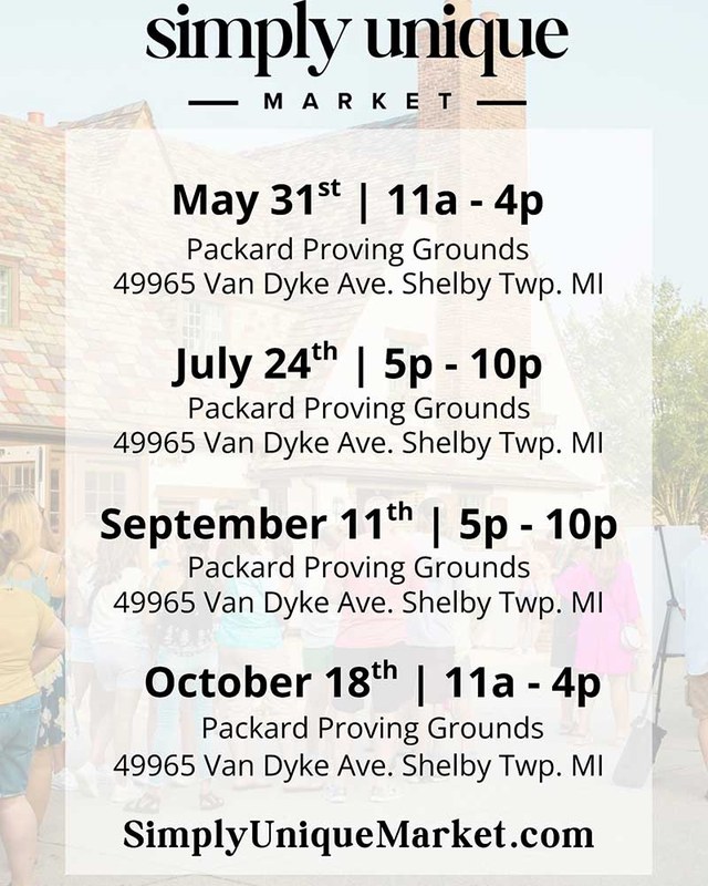 Image for Simply Unique Market - Shelby Twp Day Market (May 31, 2026)