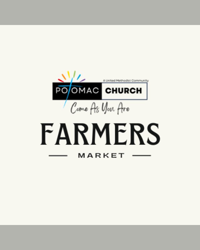 Potomac Church Farmers Market logo with the words Come As You Are above Farmers Market.