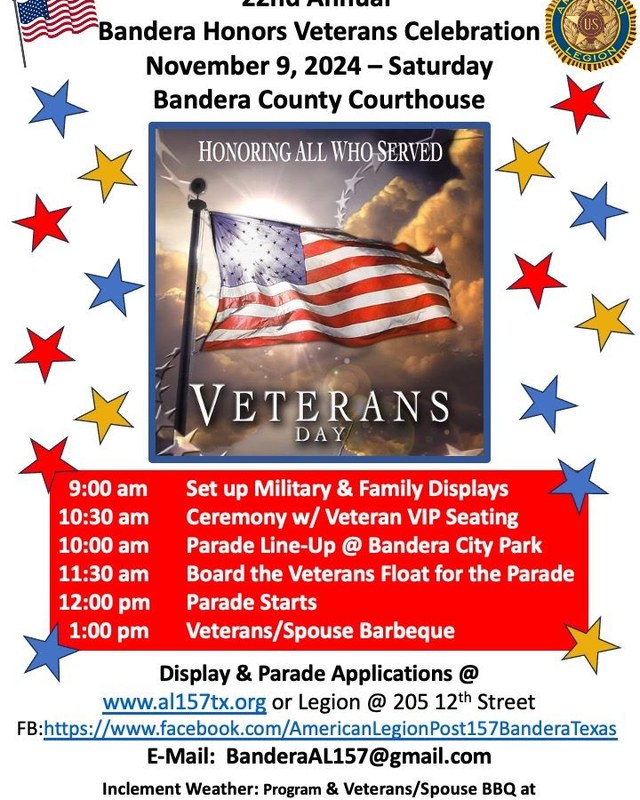 Image for Bandera Honors Veterans