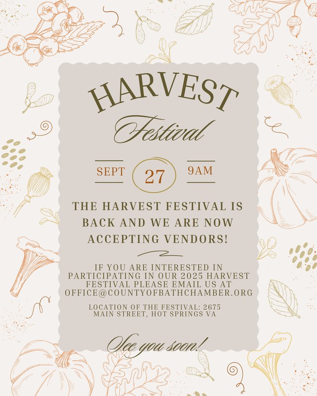 Image for Bath County Chamber Harvest Festival