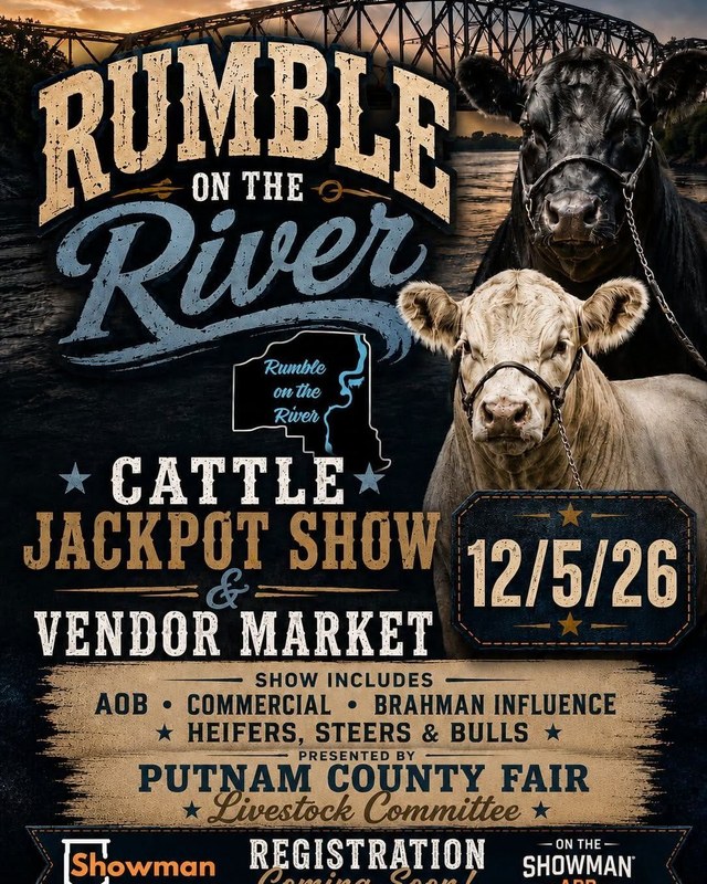 Image for 5th Annual Rumble on the River Cattle Jackpot Show and Vendor Market