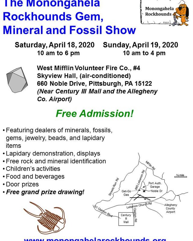 Image for The 19th Monongahela Rockhound's Gem, Mineral and Fossil Show