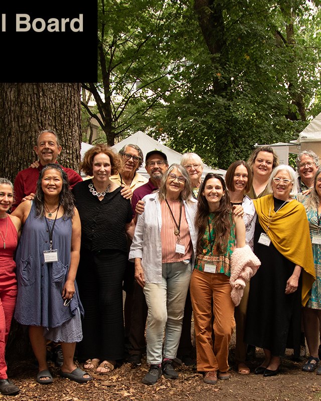 Art In The Pearl board members posing together outdoors at the 2025 show