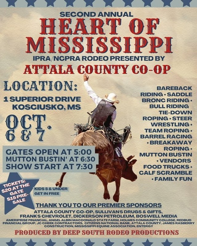 Image for 5th Annual Heart of Mississippi Rodeo