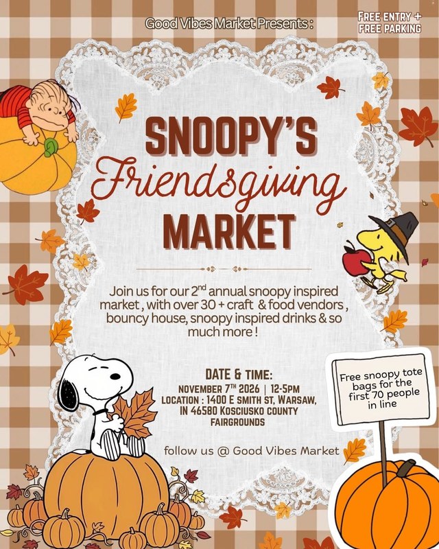 Image for Snoopy's Friendsgiving Market (Good Vibes Market)