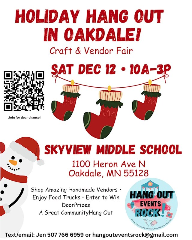 Image for Holiday Hang Out in Oakdale!