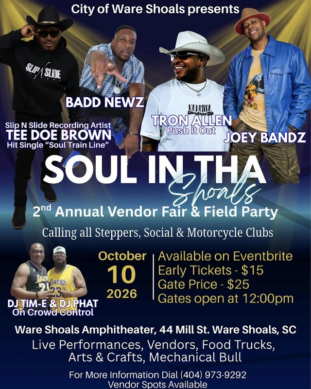 Image for 2nd Annual Soul in the Shoals Vendor Fair