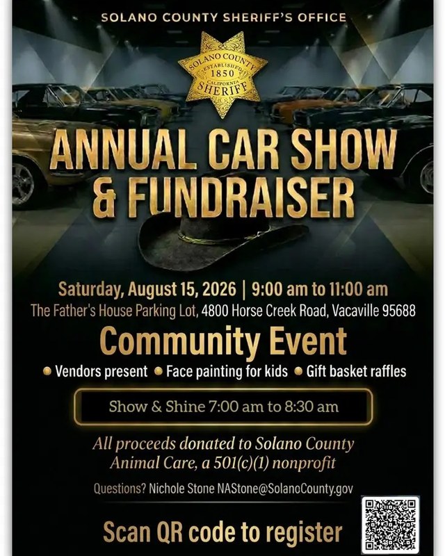 Image for Solano County Sheriff's Office Annual Car Show & Fundraiser