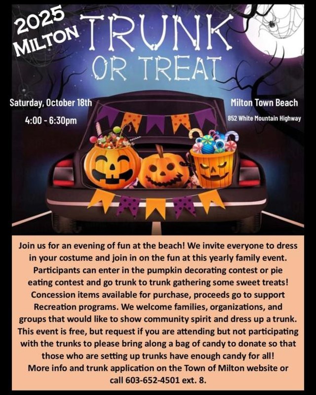 Image for Milton Trunk or Treat Spooktacular