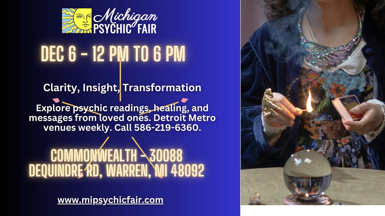 Image for Michigan Psychic Fair at the Commonwealth Club in Warren, MI