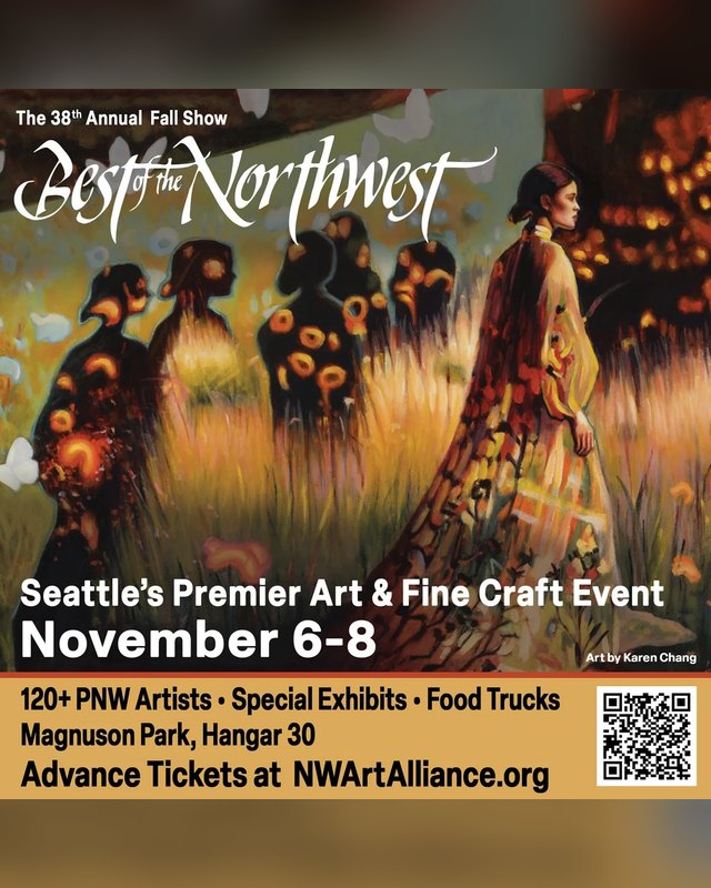 Flyer for The 38th Annual Best of the Northwest Fall Show, November 6-8, Magnuson Park Hangar 30