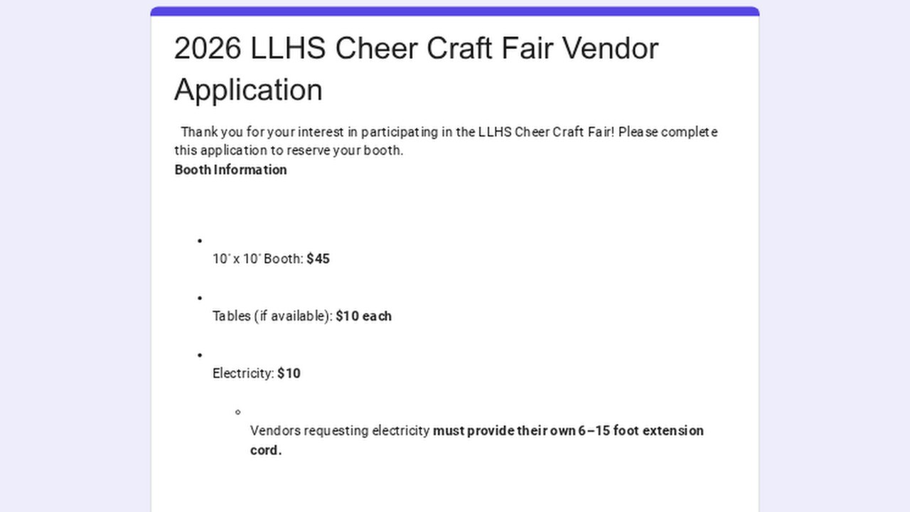 Image for Lincoln Lutheran Warrior Cheer Craft Fair