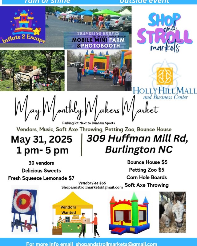 Image for Vendor Market Event at Holly Hill Mall & Business Center