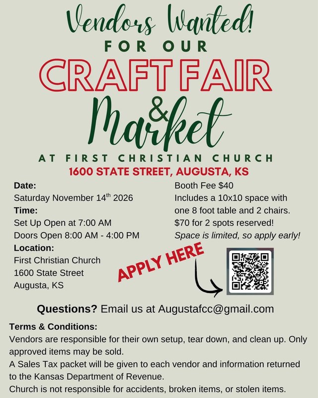 Image for First Christian Church Craft Fair & Market