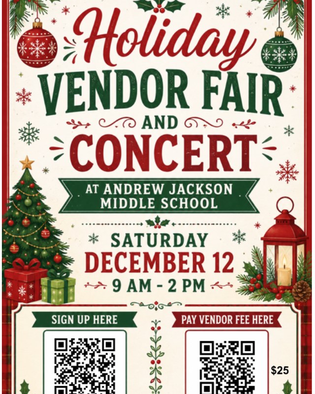 Image for AJMS Holiday Vendor Fair and Concert