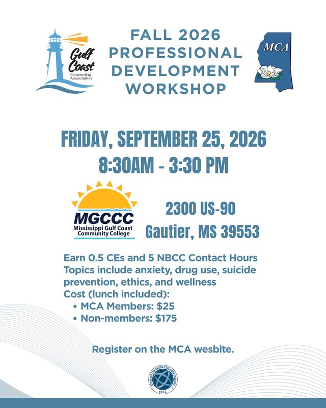 Image for Mississippi Counseling Association Annual Fall Conference