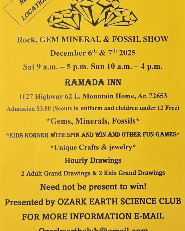 Image for Rock, Gem & Fossil Show in Mountain Home