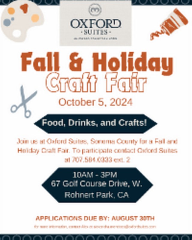 Image for Oxford Suites Fall & Holiday Craft/Vendor Fair