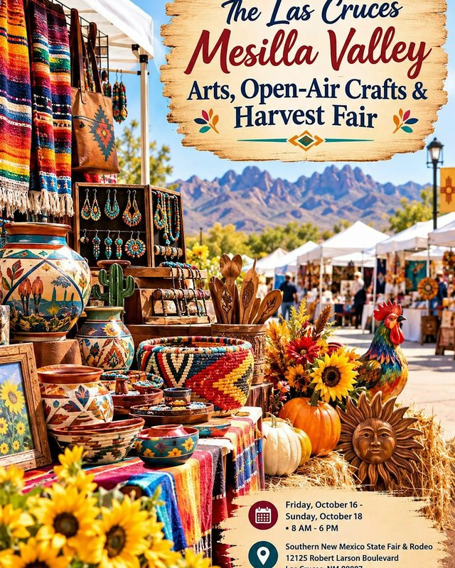 Image for The Las Cruces Mesilla Valley Arts, Open-Air Crafts & Harvest Fair