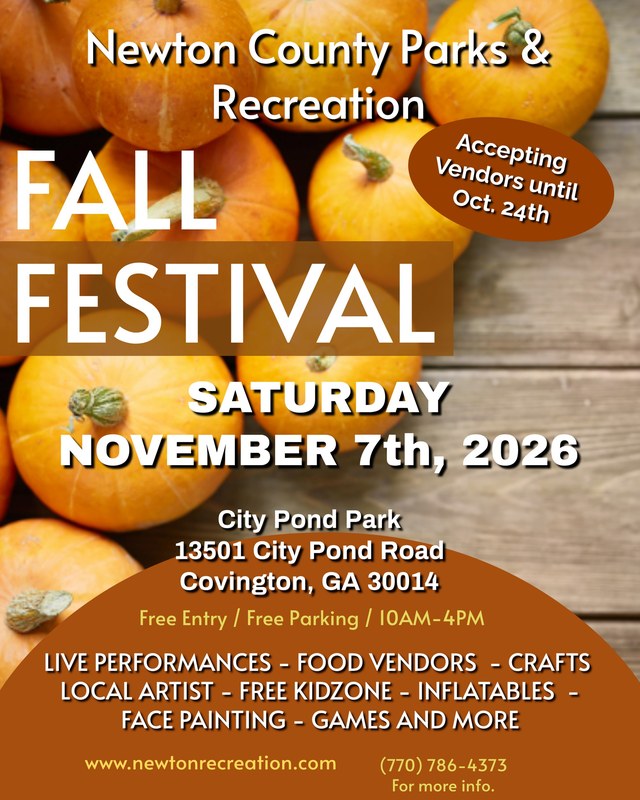 Image for Newton County Parks & Recreation Fall Festival