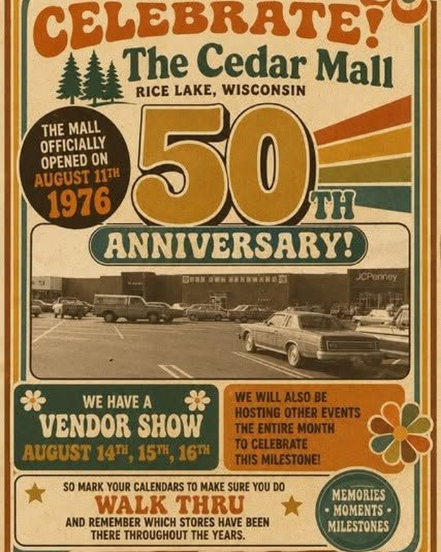 Image for Cedar Mall 50th Anniversary Craft/Vendor Show